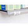 Réglette clipsable galbée Transparente inclinée - H 18 mm ou 28 mm - À l'unité