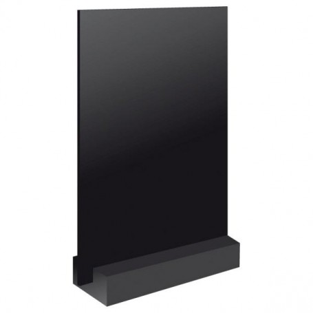 Paquet de 3 Ardoises noires en Forex 15x22 cm + socles rectangulaires