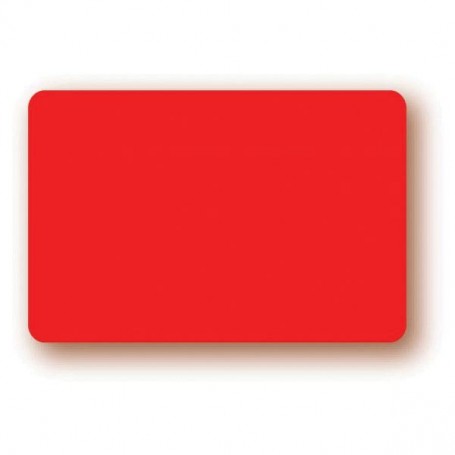 Paquet de 10 étiquettes rouge fluo 6x4 cm rectangulaires