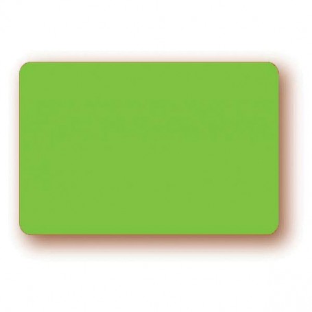 Paquet de 10 étiquettes vert fluo 8x6cm rectangulaires