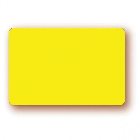 Paquet de 10 étiquettes jaune fluo 6x4 cm rectangulaires